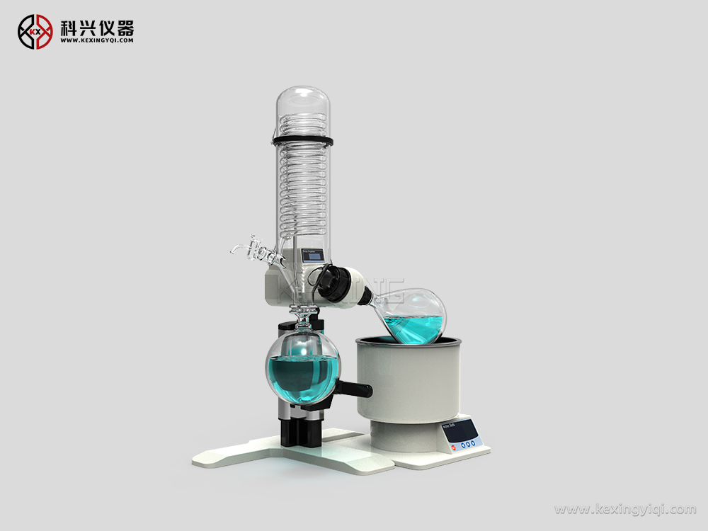 旋轉(zhuǎn)蒸發(fā)儀小型技術(shù)手動側(cè)面